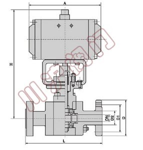 氣動(dòng)高壓球閥結(jié)構(gòu)圖